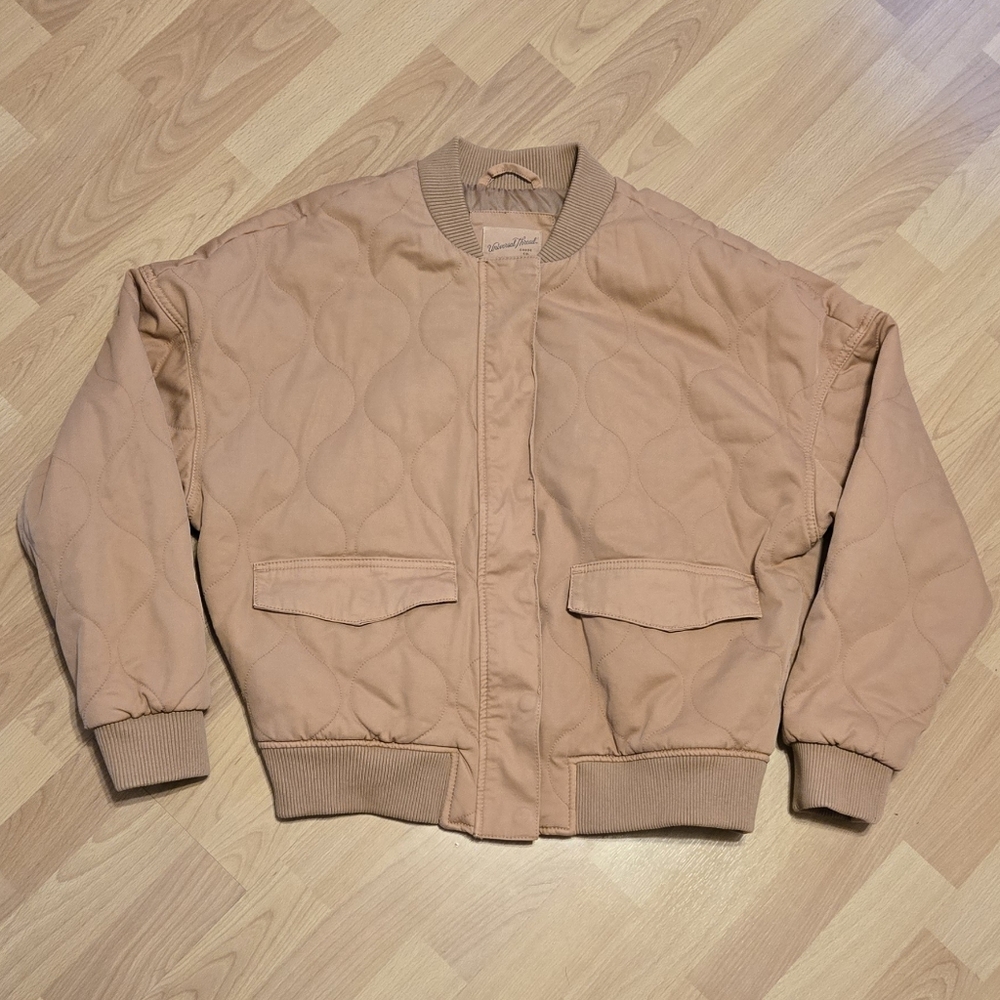 Universal Thread Quilted Utility Jacket Bomber Zi… - image 2